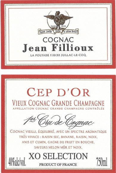 Jean Fillioux Cep D'Or (1er Cru) XO Selection Cognac 750ml