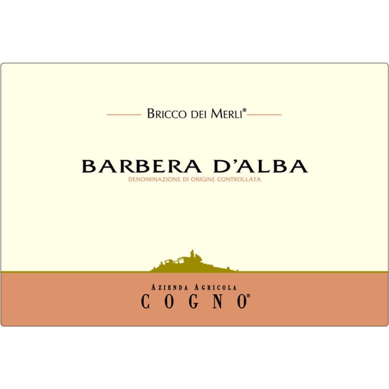 2019 Cogno, Elvio Barbera d'Alba Bricco dei Merli