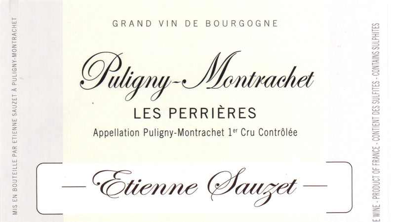 2020 Etienne Sauzet Puligny Montrachet Perrieres