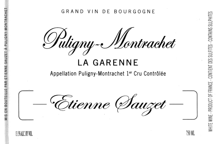 2020 Etienne Sauzet - Puligny Montrachet Garenne