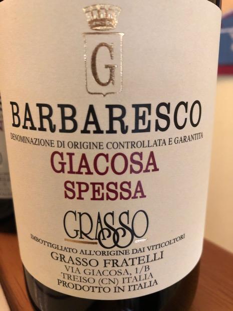 2016 Grasso, Fratelli - Barbaresco Giacosa Spessa