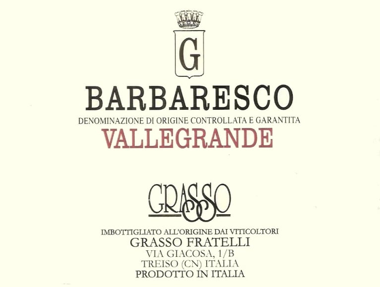 2016 Grasso, Fratelli - Barbaresco Vallegrande