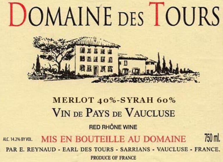 2016 Chateau des Tours - VdP de Vaucluse