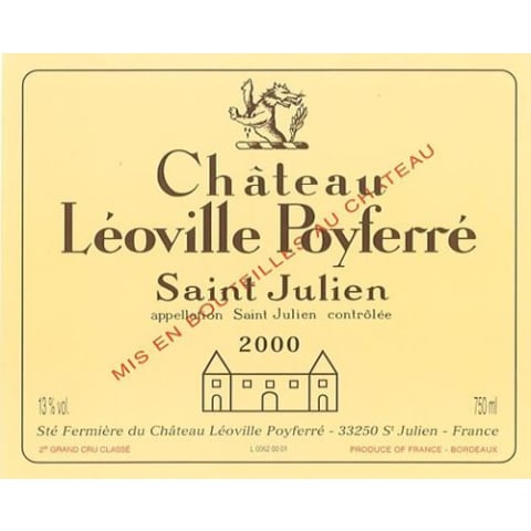 2000 Chateau Leoville Poyferre - St. Julien