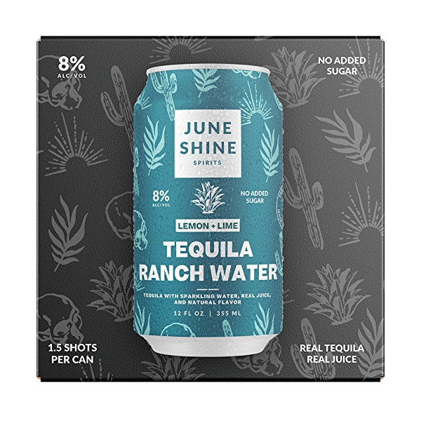 JuneShine - Tequila-Lime Ranch Water 4pk