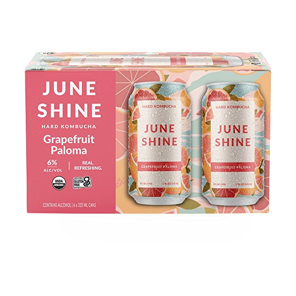 JuneShine - Grapefruit Paloma Hard Kombucha 6pk