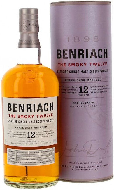 Benriach 12 yr Smoky Twelve Single Malt Whiskey 750ml