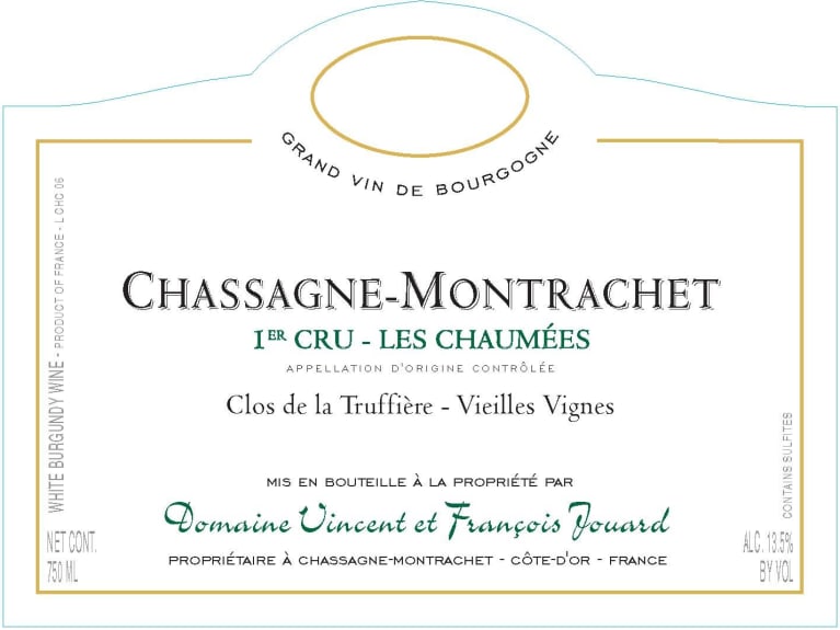 2020 Vincent & Francois Jouard - Chassagne Montrachet Chaumees Clos Truffieres