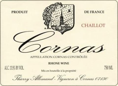 2009 Thierry Allemand Cornas Chaillot