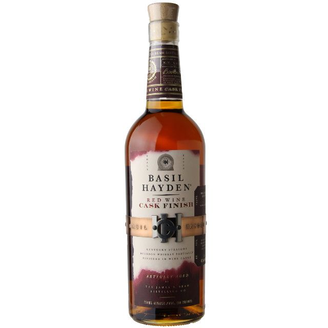 Basil Hayden's Red Wine Cask Finish Bourbon Whiskey 750ml