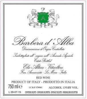 2021 Altare, E. - Barbera d'Alba