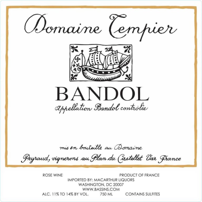 2022 Domaine Tempier -  Bandol Rose