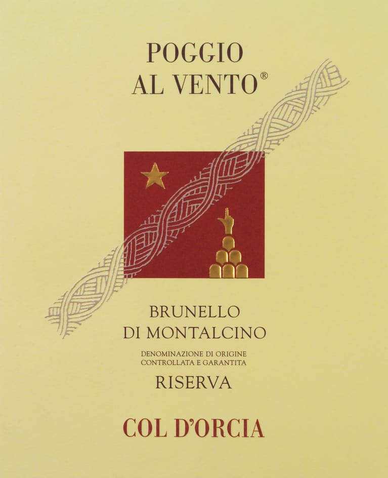 2015 Col d'Orcia - Brunello di Montalcino Riserva Poggio al Vento