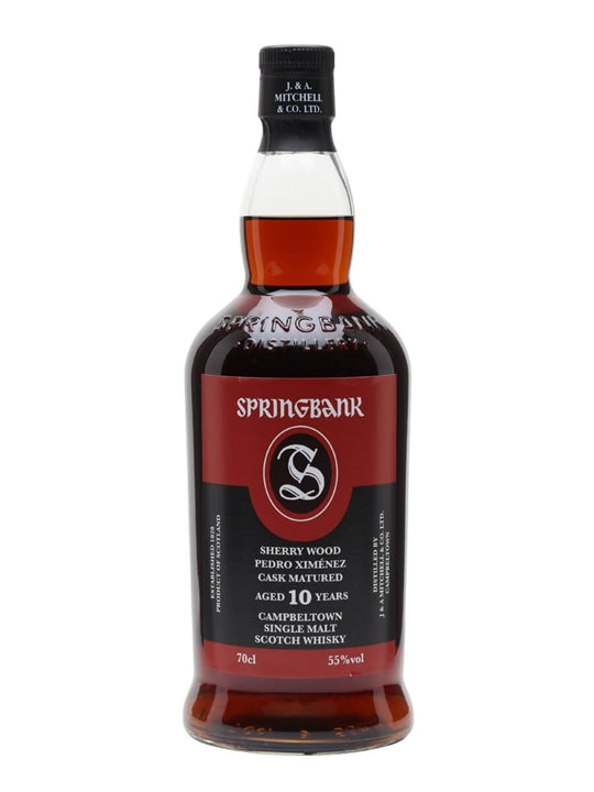 Springbank 10 yr Sherry Wood Pedro Ximenez Cask Whiskey 700ml
