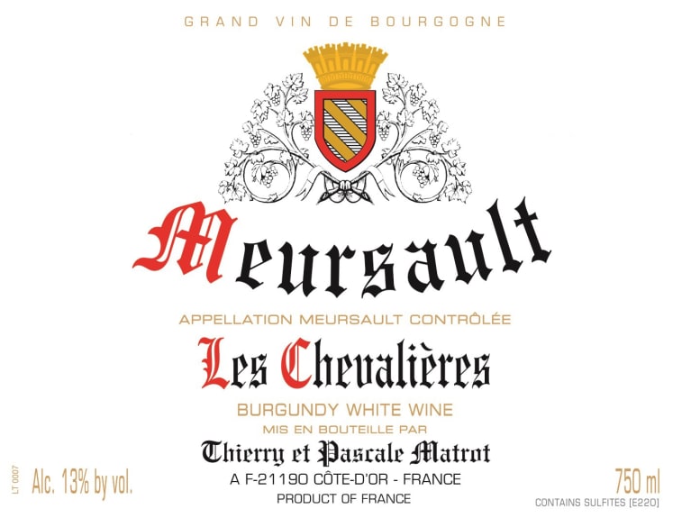 2020 Thierry Matrot - Meursault Chevalieres