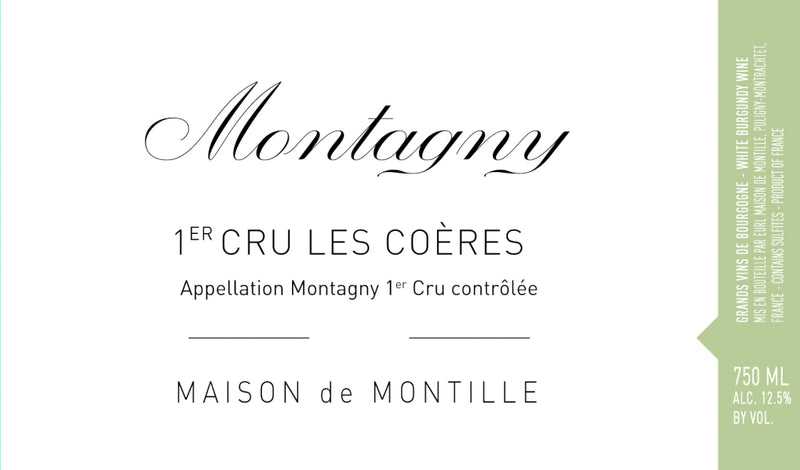 2020 Maison de Montille - Montagny Les Coeres