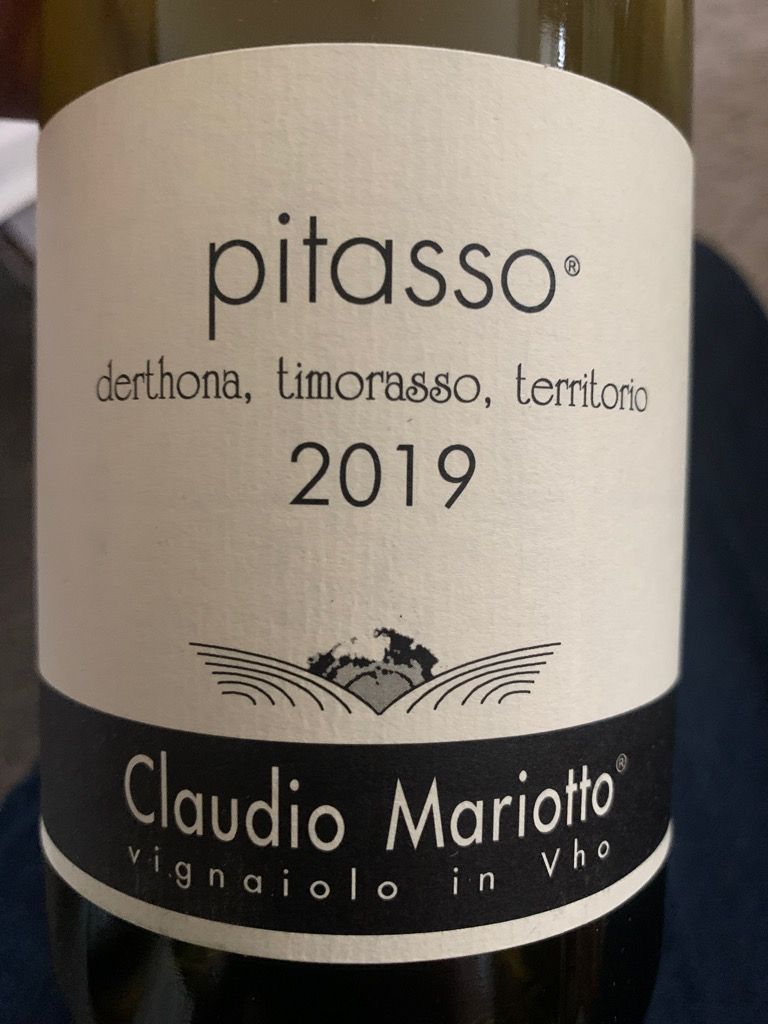 2019 Mariotto - Colli Tortonesi DOC Timorasso Pitasso