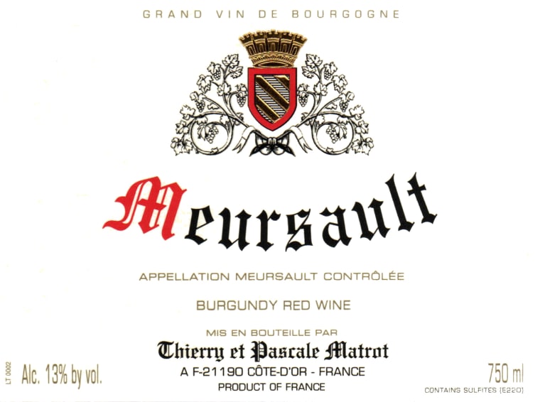 2020 Thierry Matrot - Meursault Rouge