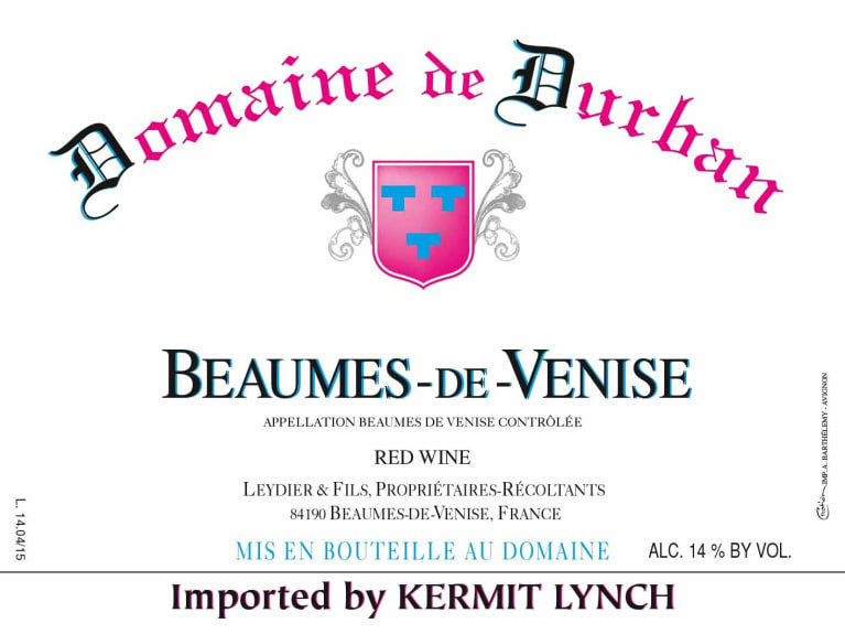 2021 Domaine de Durban Beaumes de Venise Rouge