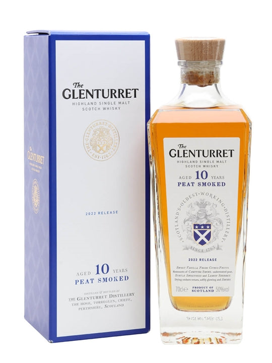 Glenturret Peat Smoked 10 yr Release 2022 Single Malt Whiskey 750ml