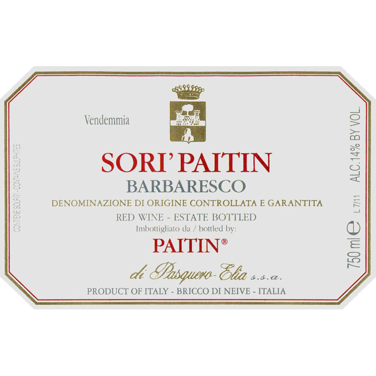 2019 Pasquero-Elia - Barbaresco Sori Paitin