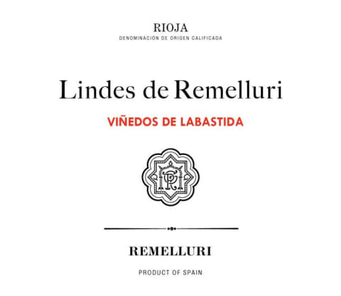 2019 Remelluri  Rioja Lindes de Remelluri Labastida