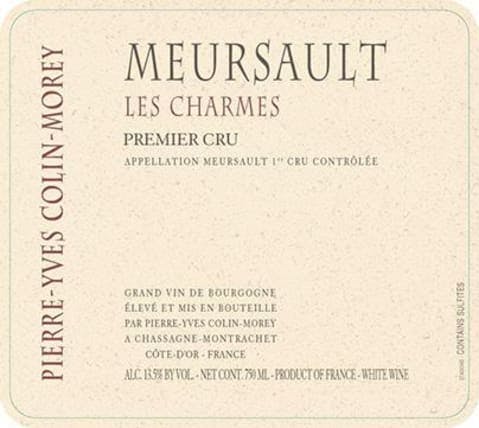 2020 Pierre-Yves Colin-Morey - Meursault Charmes