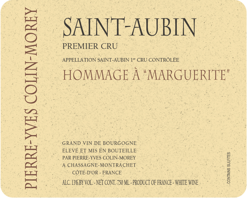 2020 Pierre-Yves Colin-Morey - St. Aubin Hommage Marguerite