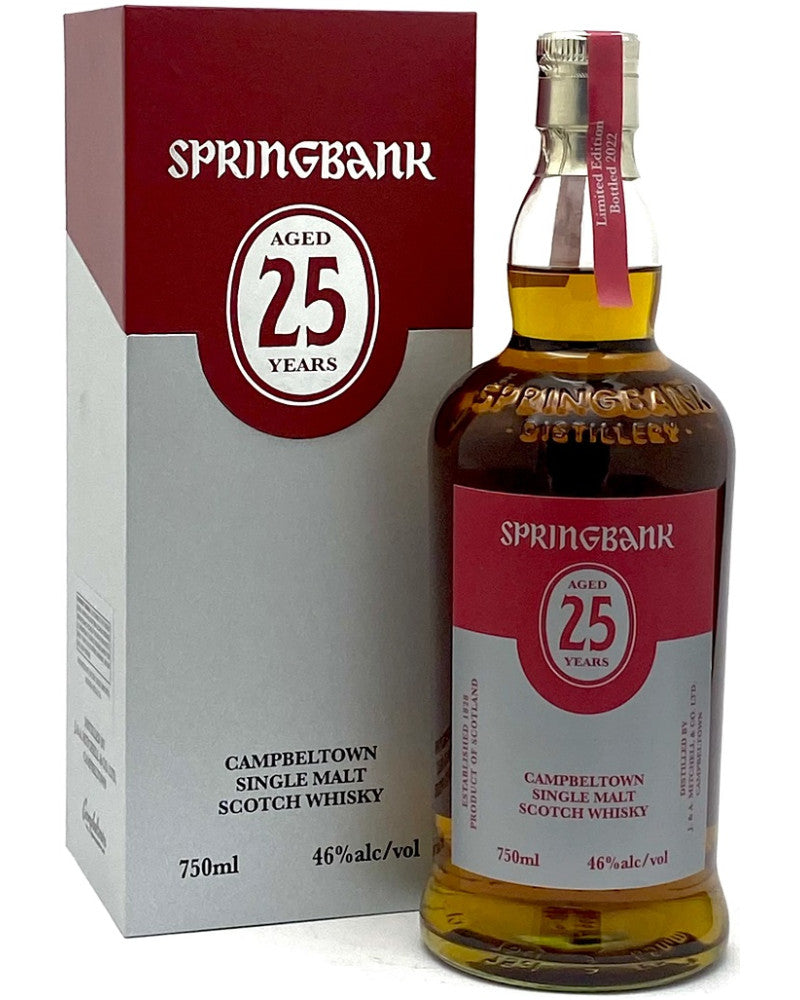 Springbank 25 yr 2022 Release Single Malt Whiskey 750ml