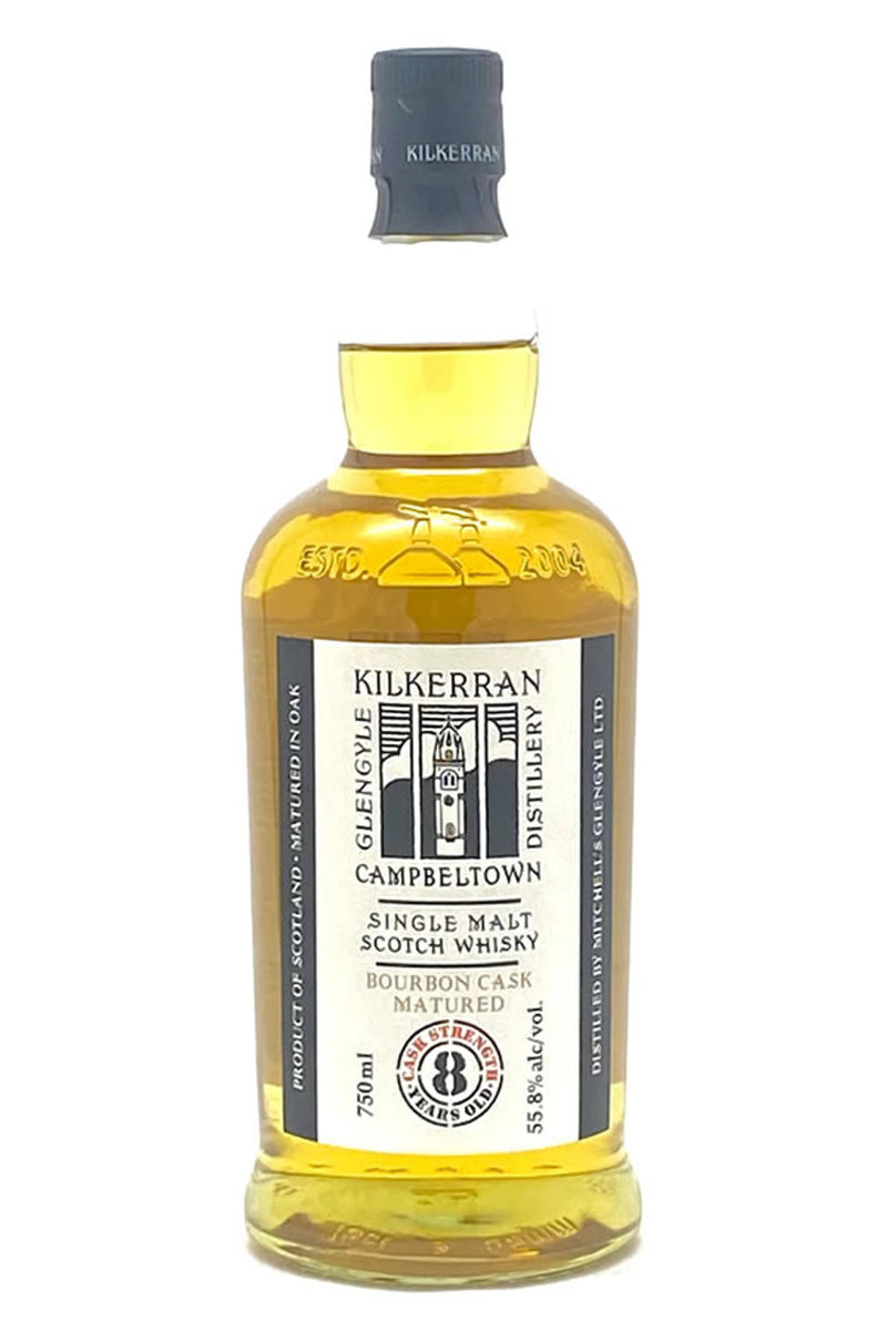 Kilkerran (Springbank) 8 yr Bourbon Cask Matured Single Malt Whiskey 750ml