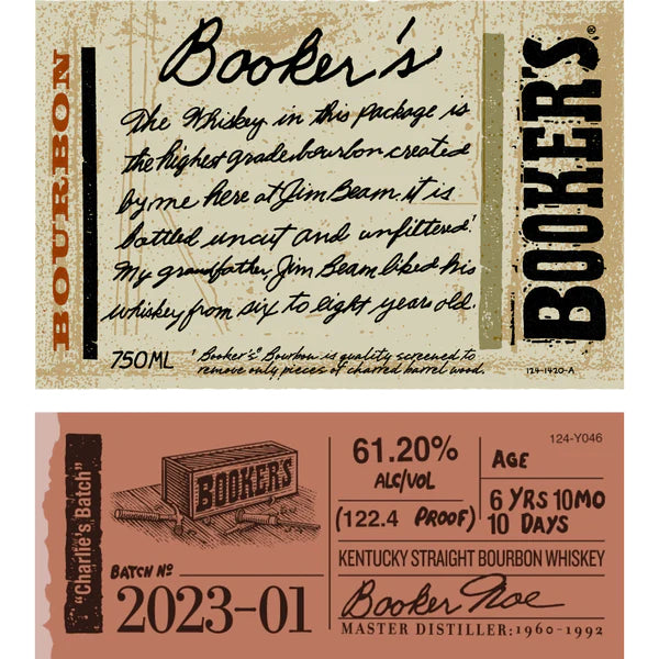 Booker's Charlie's Batch 2023-01Bourbon Whiskey 750ml