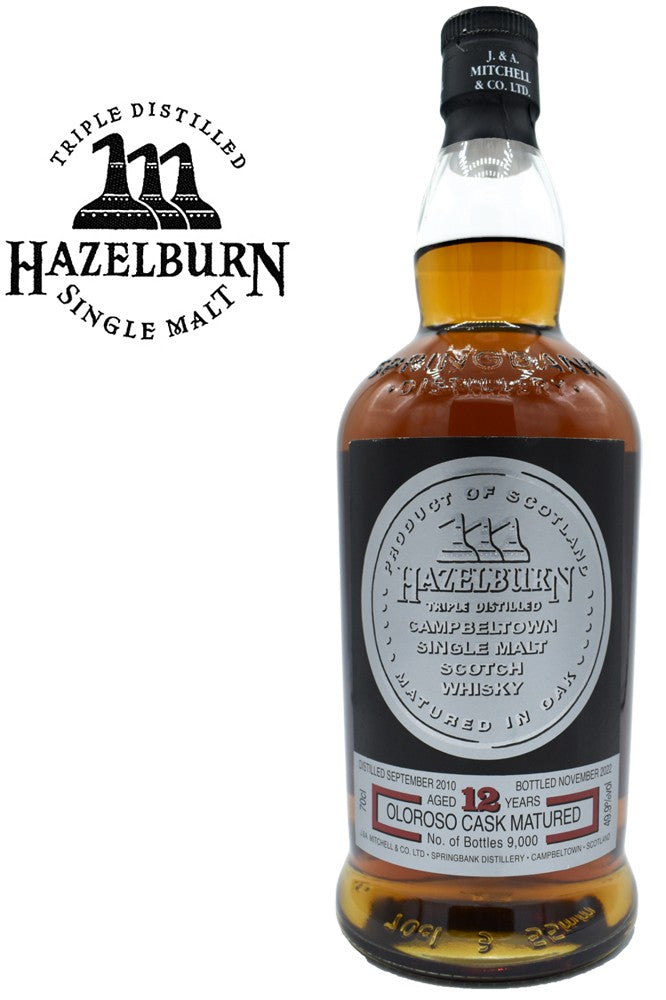 Hazelburn 12 yr Oloroso Caks Matured Single Malt Whiskey 700ml