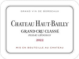 2022 Chateau Haut Bailly - Pessac HALF BOTTLE (Bordeaux Future ETA 2025) (375ml)