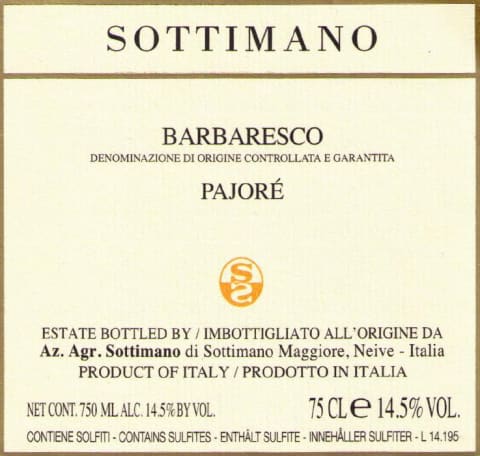 2020 Sottimano - Barbaresco Pajore