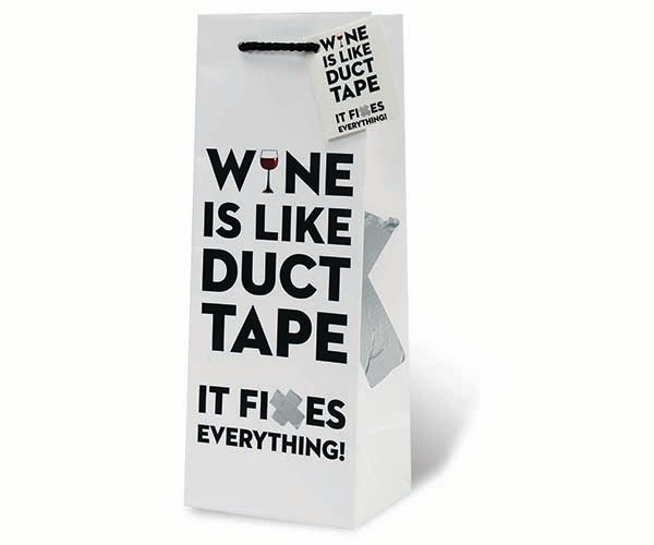 Gift Bag - Wine is like duct tape it fixes