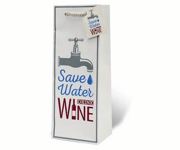 Gift Bag - Save water drink wine