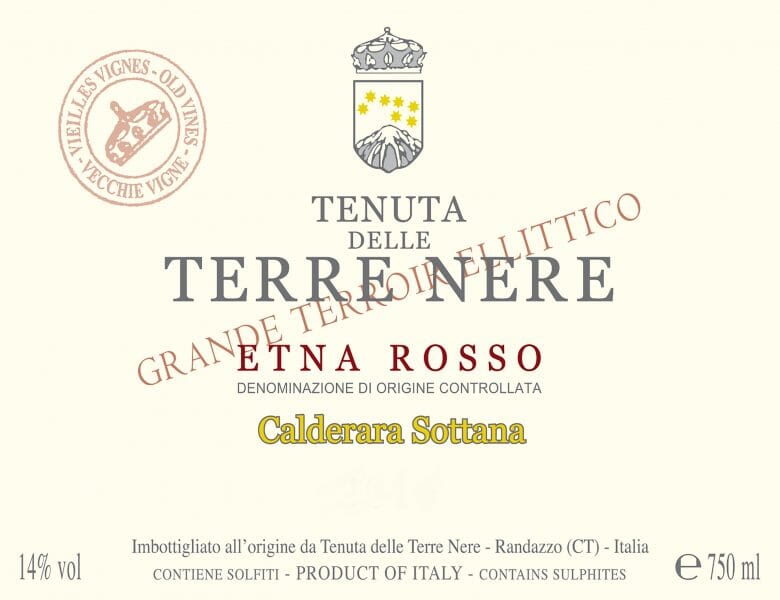 2020 Terre Nere - Etna Rosso Sottana Calderara