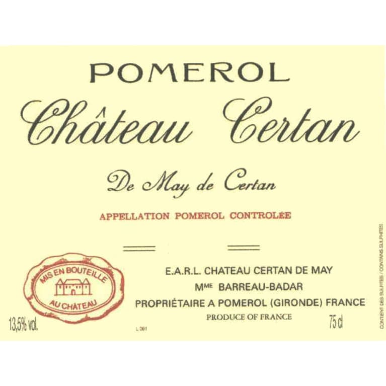 2009 Chateau Certan De May - Pomerol