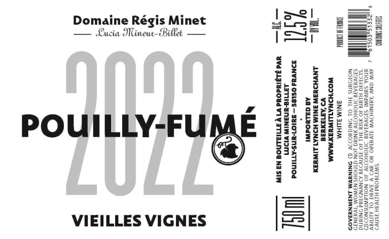 2022 Minet, Regis - Pouilly Fume V.V.