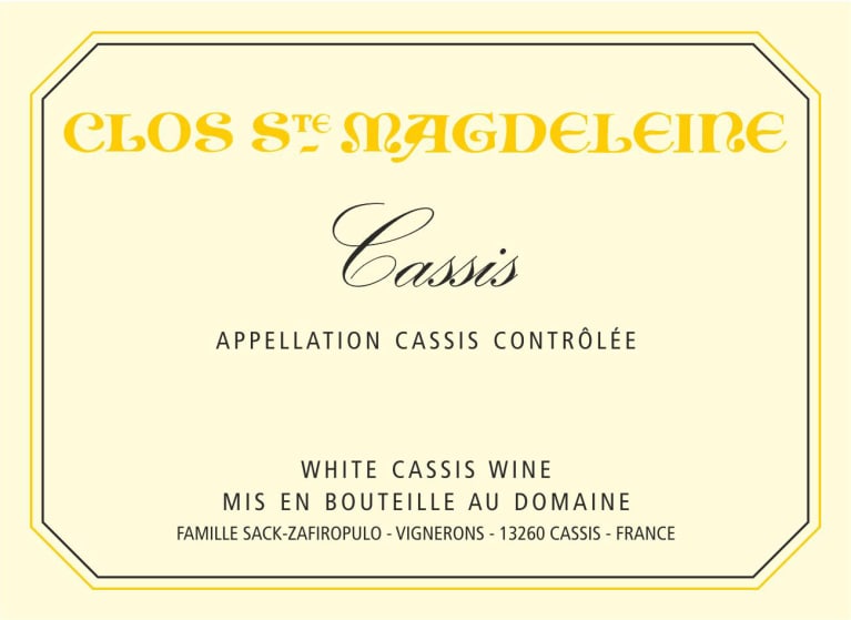 2022 Clos St. Magdeleine -  Cassis Blanc
