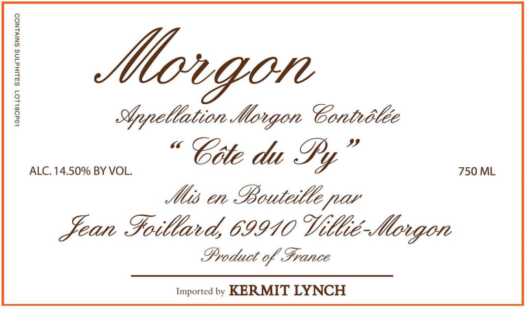 2021 Morgon Cote Py Foillard