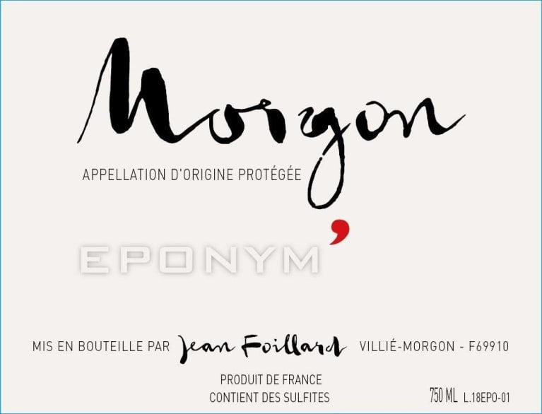 2021 Domaine Jean Foillard - Morgon Eponym
