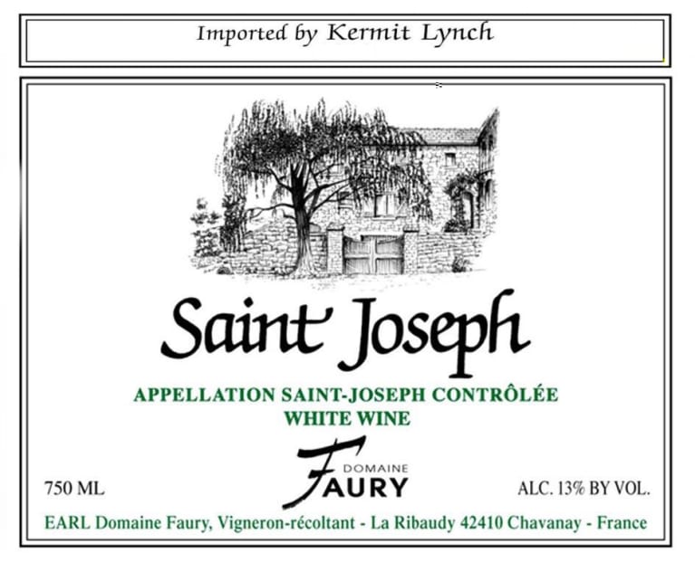 2020 Domaine Faury - Saint-Joseph Blanc