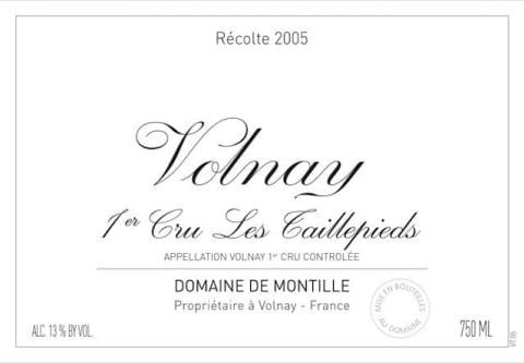 2020 Domaine de Montille - Volnay Tallepieds (750ml) [PRE ARRIVAL]
