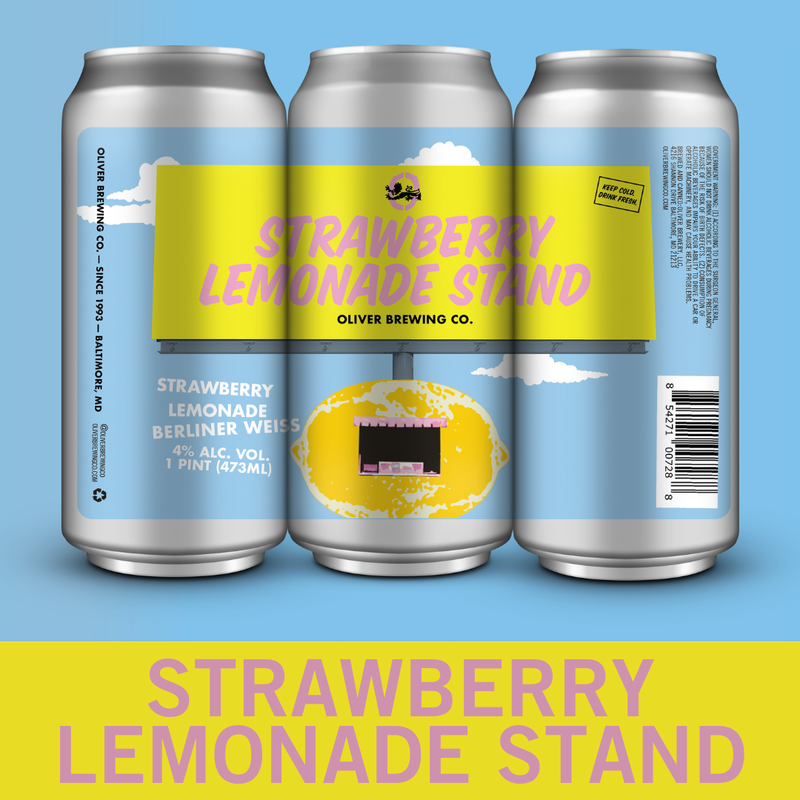 Oliver Brewing - Strawberry Lemonade Stand 6pk