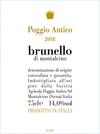 2018 Poggio Antico - Brunello di Montalcino