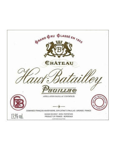 1982 Chateau Haut Batailley - Pauillac