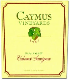 1987 Caymus - Cabernet Sauvignon Napa Valley