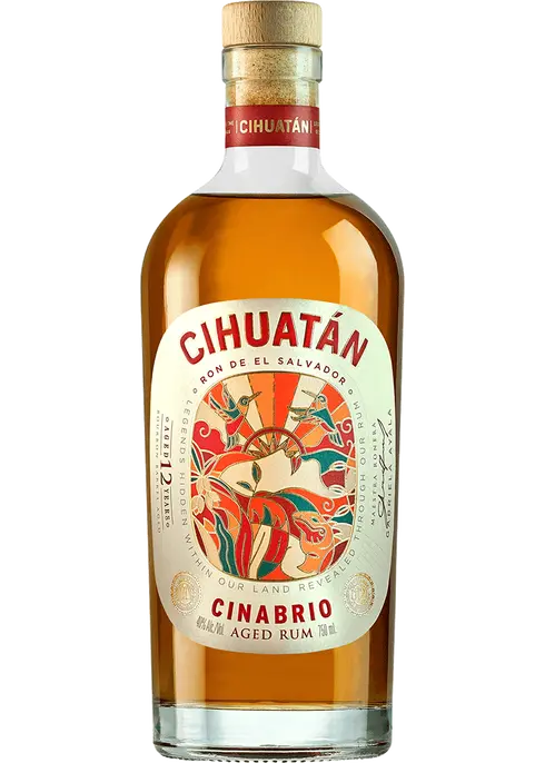 Cihuatan Cinabrio 12 yr  Aged Rum 750ml