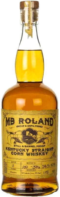 MB Roland Kentucky Straight  Corn Whiskey 750ml